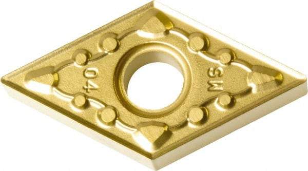 Kyocera - DNMM431 Grade KPD001 Polycrystalline Diamond (PCD) Turning Insert - Uncoated, 55° Diamond, 1/2" Inscr Circle, 3/16" Thick, 1/64" Corner Radius - Eagle Tool & Supply