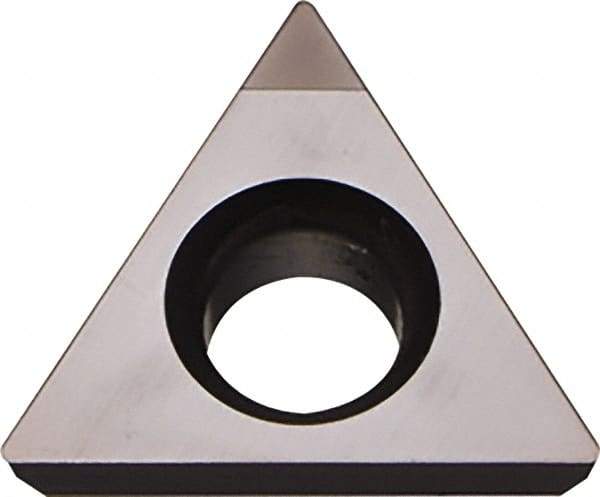 Kyocera - TPGB221 Grade KPD001 Polycrystalline Diamond (PCD) Turning Insert - Uncoated, 60° Triangle, 1/4" Inscr Circle, 1/8" Thick, 1/64" Corner Radius - Eagle Tool & Supply