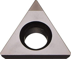 Kyocera - TPGB220.2 Grade KPD010 Polycrystalline Diamond (PCD) Turning Insert - Uncoated, 60° Triangle, 1/4" Inscr Circle, 1/8" Thick, 0.004" Corner Radius - Eagle Tool & Supply