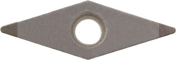 Kyocera - VBGW331 Grade KBN10M CBN Turning Insert - Megacoat Finish, 35° Diamond, 3/8" Inscr Circle, 3/16" Thick, 1/64" Corner Radius - Eagle Tool & Supply