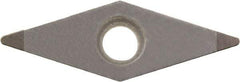 Kyocera - VBGW332 Grade KBN05M CBN Turning Insert - Megacoat Finish, 35° Diamond, 3/8" Inscr Circle, 3/16" Thick, 1/32" Corner Radius - Eagle Tool & Supply