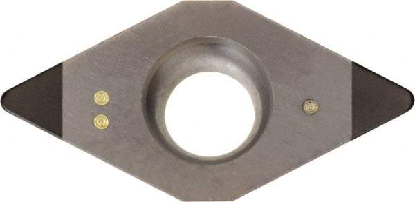 Kyocera - DCMW32.53 Grade KBN05M CBN Turning Insert - Megacoat Finish, 55° Diamond, 3/8" Inscr Circle, 5/32" Thick, 3/64" Corner Radius - Eagle Tool & Supply