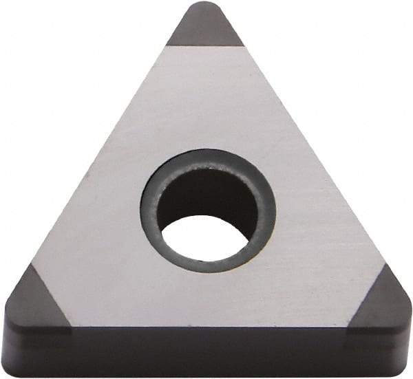 Kyocera - TNGA331 F Grade KBN570 CBN Turning Insert - Uncoated, 60° Triangle, 3/8" Inscr Circle, 3/16" Thick, 1/64" Corner Radius - Eagle Tool & Supply
