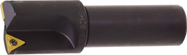 Kyocera - 0.609 Inch Diameter, Interchangeable Pilot, Weldon Flat 3/4 Inch Shank Diameter, 1 Insert, Indexable Counterbore - 2.9 Inch Overall Length, TCMT 18151 Insert - Eagle Tool & Supply