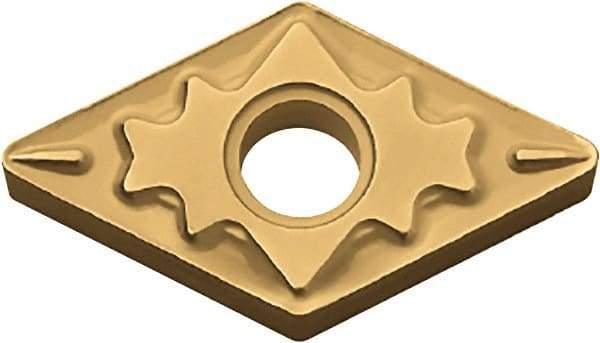Kyocera - DNMG441 HQ Grade CA510 Carbide Turning Insert - TiCN/Al2O3/TiN Finish, 55° Diamond, 1/2" Inscr Circle, 1/4" Thick, 1/64" Corner Radius - Eagle Tool & Supply