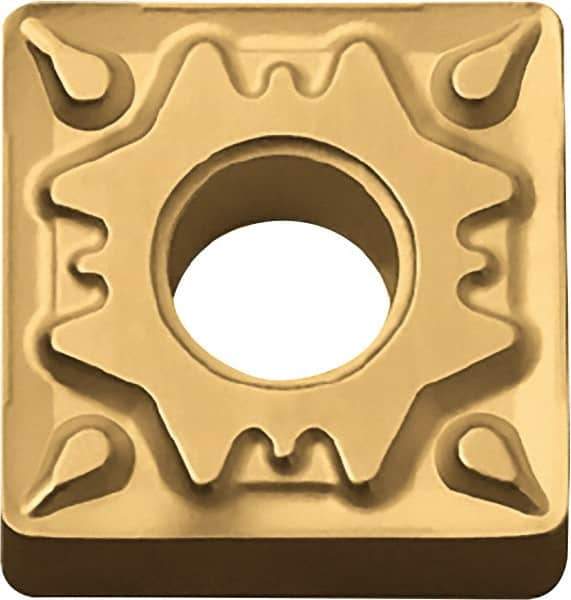 Kyocera - SNMG432 HQ Grade CA530 Carbide Turning Insert - TiCN/Al2O3/TiN Finish, 90° Square, 1/2" Inscr Circle, 3/16" Thick, 1/32" Corner Radius - Eagle Tool & Supply