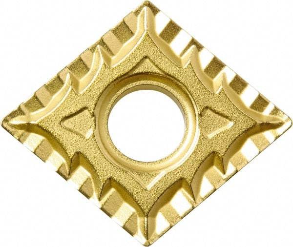 Kyocera - CNMG542 CQ Grade CA525 Carbide Turning Insert - TiCN/Al2O3/TiN Finish, 80° Diamond, 5/8" Inscr Circle, 1/4" Thick, 1/32" Corner Radius - Eagle Tool & Supply