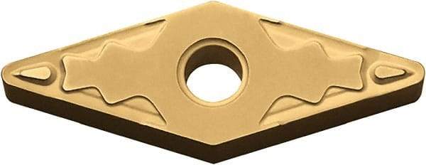 Kyocera - VNMG331 HQ Grade PV720 Cermet Turning Insert - TiCN (Megacoat Nano) Finish, 35° Diamond, 3/8" Inscr Circle, 3/16" Thick, 1/64" Corner Radius - Eagle Tool & Supply