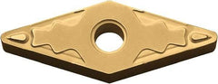 Kyocera - VNMG331 HQ Grade PV720 Cermet Turning Insert - TiCN (Megacoat Nano) Finish, 35° Diamond, 3/8" Inscr Circle, 3/16" Thick, 1/64" Corner Radius - Eagle Tool & Supply