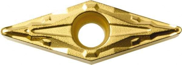 Kyocera - VBMT222 PP Grade PR1225 Carbide Turning Insert - Megacoat Finish, 35° Diamond, 1/4" Inscr Circle, 1/8" Thick, 1/32" Corner Radius - Eagle Tool & Supply