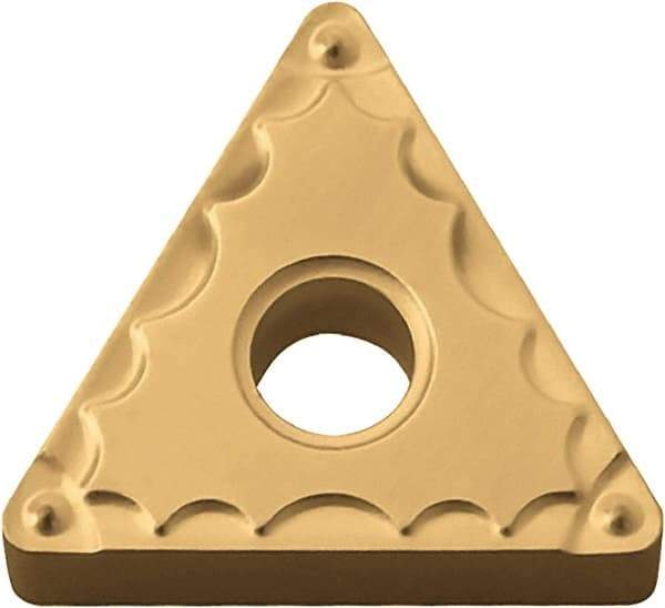 Kyocera - TNMG232 GP Grade PV720 Cermet Turning Insert - TiCN (Megacoat Nano) Finish, 60° Triangle, 1/4" Inscr Circle, 3/16" Thick, 1/32" Corner Radius - Eagle Tool & Supply