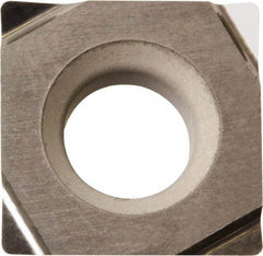 Kyocera - SPGH321 Grade TN60 Cermet Turning Insert - Uncoated, 90° Square, 3/8" Inscr Circle, 1/8" Thick, 1/64" Corner Radius - Eagle Tool & Supply