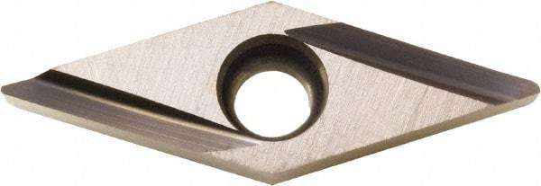 Kyocera - VBET221 Y Grade PV720 Cermet Turning Insert - TiCN (Megacoat Nano) Finish, 35° Diamond, 1/4" Inscr Circle, 1/8" Thick, 1/64" Corner Radius - Eagle Tool & Supply