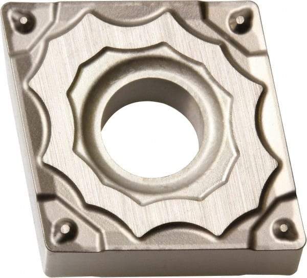 Kyocera - CNMG431 GP Grade PV720 Cermet Turning Insert - TiCN (Megacoat Nano) Finish, 80° Diamond, 1/2" Inscr Circle, 3/16" Thick, 1/64" Corner Radius - Eagle Tool & Supply