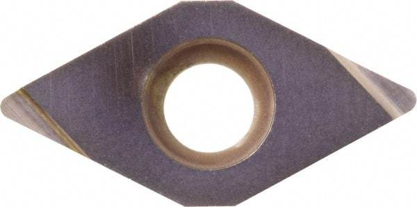 Kyocera - DCET21.50.5 FSF Grade PR930 Carbide Turning Insert - TiCN Finish, 55° Diamond, 1/4" Inscr Circle, 3/32" Thick, 0.008" Corner Radius - Eagle Tool & Supply