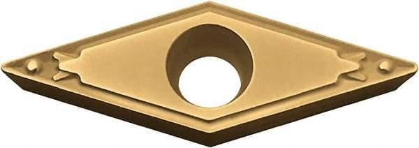 Kyocera - VBMT331 HQ Grade CA515 Carbide Turning Insert - TiCN/Al2O3/TiN Finish, 35° Diamond, 3/8" Inscr Circle, 3/16" Thick, 1/64" Corner Radius - Eagle Tool & Supply