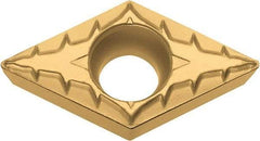 Kyocera - DCMT32.50.5 XP Grade CA515 Carbide Turning Insert - TiCN/Al2O3/TiN Finish, 55° Diamond, 3/8" Inscr Circle, 5/32" Thick, 0.008" Corner Radius - Eagle Tool & Supply