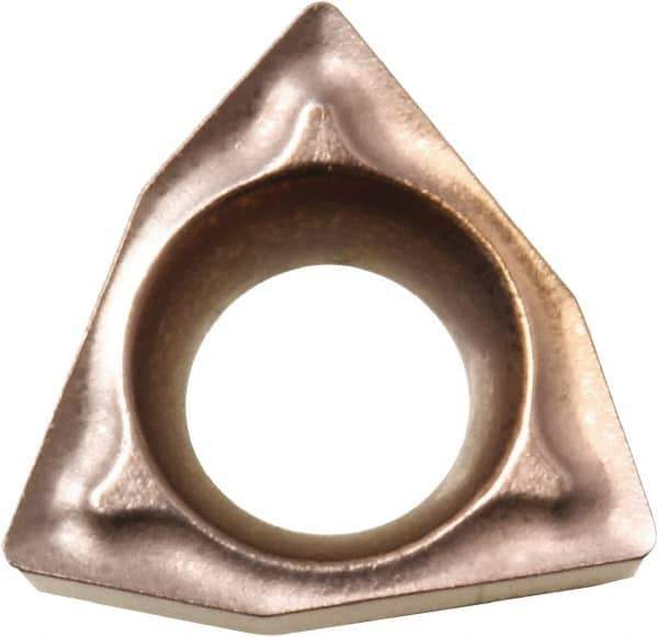 Kyocera - WBMT1.211 DP Grade CA515 Carbide Turning Insert - TiCN/Al2O3/TiN Finish, 80° Trigon, 5/32" Inscr Circle, 1/16" Thick, 1/64" Corner Radius - Eagle Tool & Supply