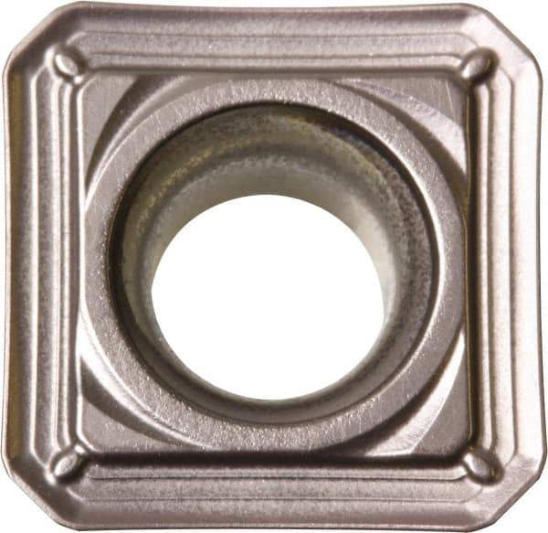 Kyocera - SEKT43 S Grade TN100M Cermet Milling Insert - TiCN/NbC Finish, 0.187" Thick, 1/2" Inscribed Circle, 0.067" Corner Radius - Eagle Tool & Supply