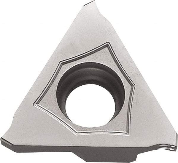 Kyocera - 43GBA MYN Grade PR1215, 1/8" Cutting Width Carbide Grooving Insert - 0.157" Max Depth of Cut, Right Hand, 0.012" Corner Radius, Megacoat Finish - Eagle Tool & Supply