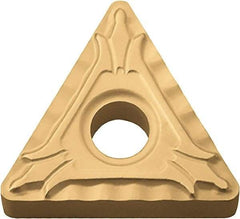 Kyocera - TNMG331 XP Grade PV720 Cermet Turning Insert - TiCN (Megacoat Nano) Finish, 60° Triangle, 3/8" Inscr Circle, 3/16" Thick, 1/64" Corner Radius - Eagle Tool & Supply