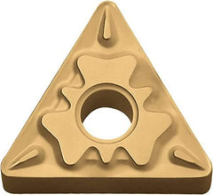 Kyocera - TNMG231 HQ Grade CA515 Carbide Turning Insert - TiCN/Al2O3/TiN Finish, 60° Triangle, 1/4" Inscr Circle, 3/16" Thick, 1/64" Corner Radius - Eagle Tool & Supply