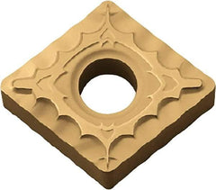 Kyocera - CNMG432 XQ Grade CA525 Carbide Turning Insert - TiCN/Al2O3/TiN Finish, 80° Diamond, 1/2" Inscr Circle, 3/16" Thick, 1/32" Corner Radius - Eagle Tool & Supply