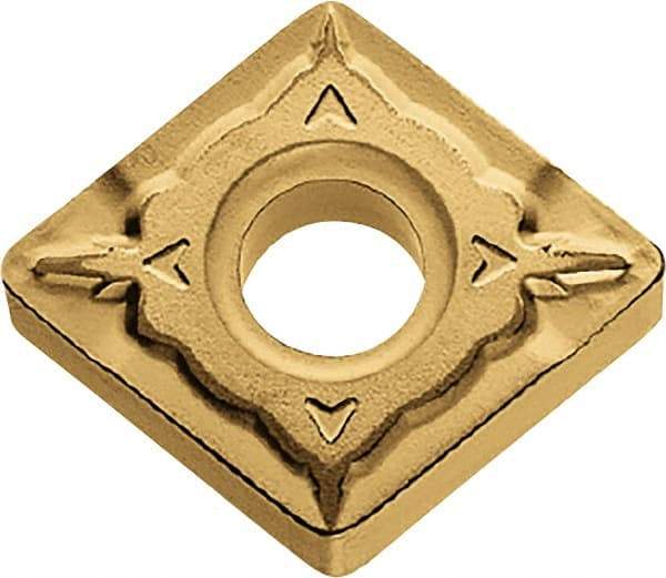 Kyocera - CNMG431 WQ Grade CA510 Carbide Turning Insert - TiCN/Al2O3/TiN Finish, 80° Diamond, 1/2" Inscr Circle, 3/16" Thick, 1/64" Corner Radius - Eagle Tool & Supply