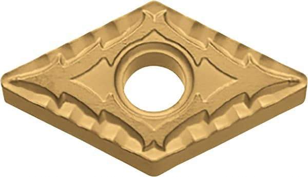 Kyocera - DNMG442 CQ Grade CA530 Carbide Turning Insert - TiCN/Al2O3/TiN Finish, 55° Diamond, 1/2" Inscr Circle, 1/4" Thick, 1/32" Corner Radius - Eagle Tool & Supply