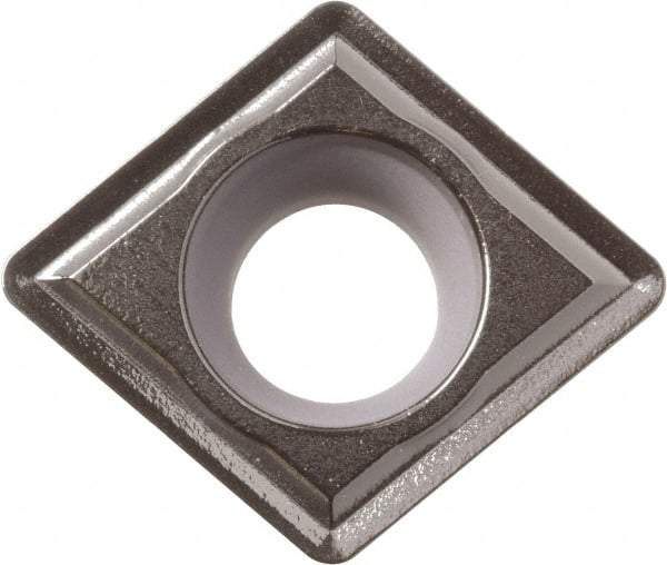 Kyocera - CCMT32.52 Grade CA4515 Carbide Turning Insert - TiCN/Al2O3 Finish, 80° Diamond, 3/8" Inscr Circle, 5/32" Thick, 1/32" Corner Radius - Eagle Tool & Supply