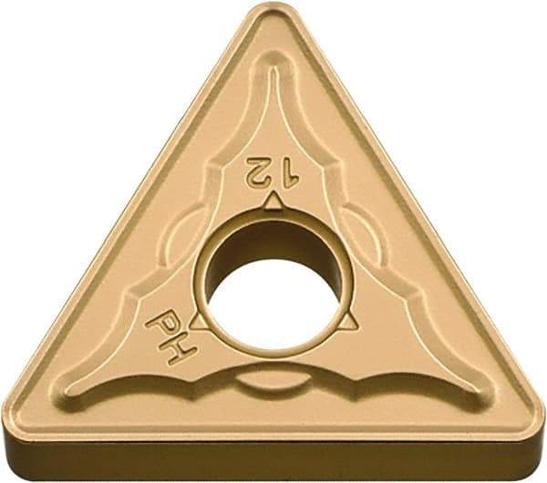 Kyocera - TNMG333 PH Grade CA530 Carbide Turning Insert - TiCN/Al2O3/TiN Finish, 60° Triangle, 3/8" Inscr Circle, 3/16" Thick, 3/64" Corner Radius - Eagle Tool & Supply