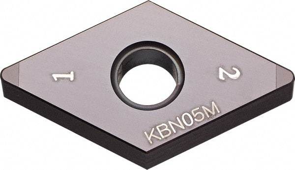 Kyocera - DNGA431 Grade KBN05M CBN Turning Insert - Megacoat Finish, 55° Diamond, 1/2" Inscr Circle, 3/16" Thick, 1/64" Corner Radius - Eagle Tool & Supply
