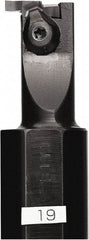 Kyocera - GIV, Internal, Right Hand, 2.2mm Max Depth of Cut, 0.031 to 0.122" Groove Width, Indexable Grooving Tool Holder - GV.. 020A Insert Compatibility, 15mm Shank Width, 175mm OAL - Eagle Tool & Supply