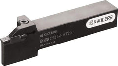 Kyocera - KGD, External, Left Hand, 17mm Max Depth of Cut, 2.4 to 3mm Groove Width, Indexable Grooving Tool Holder - Multiple Insert Compatibility, 20mm Shank Height, 12mm Shank Width, 125mm OAL - Eagle Tool & Supply