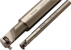 Kyocera - Sige, Internal, Right Hand, 0.098" Max Depth of Cut, 0.039 to 0.197" Groove Width, Indexable Grooving Tool Holder - Multiple Insert Compatibility, 0.46" Shank Width, 5.9" OAL, Through Coolant - Eagle Tool & Supply