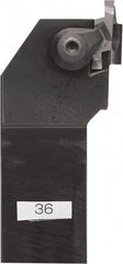 Kyocera - GFVS, External, Right Hand, 8.1026mm Max Depth of Cut, 2.4892 to 5.9944mm Groove Width, Indexable Grooving Tool Holder - GVF... C Insert Compatibility, 25mm Shank Height, 25mm Shank Width, 150mm OAL - Eagle Tool & Supply