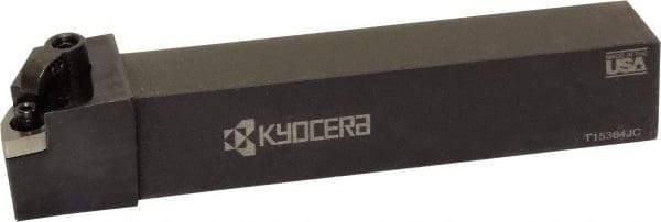 Kyocera - MVVN, Neutral Cut, 72.50° Lead Angle, 1" Shank Height x 1" Shank Width, Negative Rake Indexable Turning Toolholder - 6" OAL, VN.. 33 Insert Compatibility, Series MVVN - Eagle Tool & Supply
