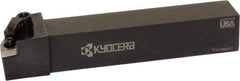 Kyocera - MVVN, Neutral Cut, 72.50° Lead Angle, 1" Shank Height x 1" Shank Width, Negative Rake Indexable Turning Toolholder - 6" OAL, VN.. 33 Insert Compatibility, Series MVVN - Eagle Tool & Supply