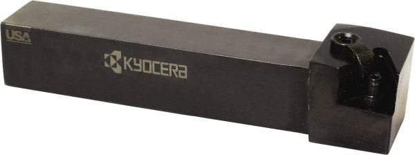 Kyocera - MTGN, Right Hand Cut, 90° Lead Angle, 1" Shank Height x 1" Shank Width, Negative Rake Indexable Turning Toolholder - 6" OAL, TN.. 43.. Insert Compatibility, Series MTGN - Eagle Tool & Supply