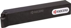 Kyocera - PRGC, Right Hand Cut, 90° Lead Angle, 20mm Shank Height x 20mm Shank Width, Neutral Rake Indexable Turning Toolholder - 125mm OAL, RC.. 12.. Insert Compatibility, Series PRGC - Eagle Tool & Supply