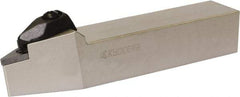 Kyocera - DVVN, Neutral Cut, 72.50° Lead Angle, 20mm Shank Height x 20mm Shank Width, Negative Rake Indexable Turning Toolholder - 125mm OAL, VN.. 33 Insert Compatibility, Series DVVN - Eagle Tool & Supply