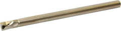 Kyocera - 0.392" Min Bore Diam, 5" OAL, 0.312" Shank Diam, A/S-STLB(P)-AE Indexable Boring Bar - 0.63" Max Bore Depth, TBGT 121.., TBGW 121.., TBMT 121.. Insert, Screw Holding Method - Eagle Tool & Supply