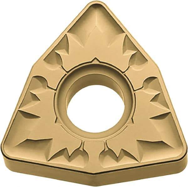 Kyocera - WNMG433 ZS Grade CA4515 Carbide Turning Insert - TiCN/Al2O3 Finish, 80° Trigon, 1/2" Inscr Circle, 3/16" Thick, 3/64" Corner Radius - Eagle Tool & Supply