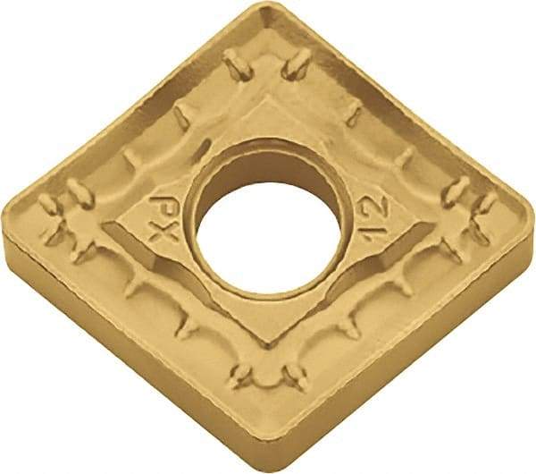 Kyocera - CNMM433 PX Grade CA510 Carbide Turning Insert - TiCN/Al2O3/TiN Finish, 80° Diamond, 1/2" Inscr Circle, 3/16" Thick, 3/64" Corner Radius - Eagle Tool & Supply