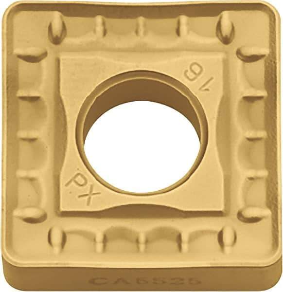 Kyocera - SNMM432 PX Grade CA525 Carbide Turning Insert - TiCN/Al2O3/TiN Finish, 90° Square, 1/2" Inscr Circle, 3/16" Thick, 1/32" Corner Radius - Eagle Tool & Supply