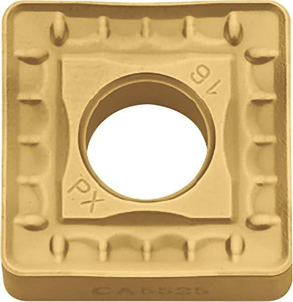 Kyocera - SNMM432 PX Grade CA530 Carbide Turning Insert - TiCN/Al2O3/TiN Finish, 90° Square, 1/2" Inscr Circle, 3/16" Thick, 1/32" Corner Radius - Eagle Tool & Supply