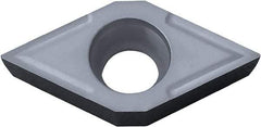 Kyocera - DCMT32.52 Grade PV7005 Cermet Turning Insert - TiC/TiN (Megacoat) Finish, 55° Diamond, 3/8" Inscr Circle, 5/32" Thick, 1/32" Corner Radius - Eagle Tool & Supply