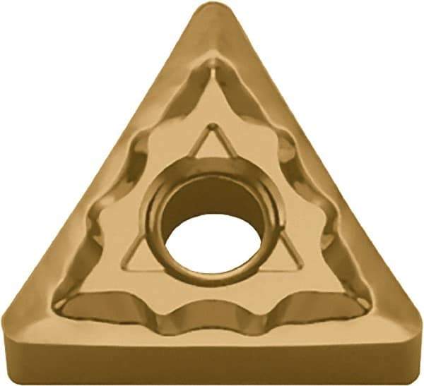 Kyocera - TNMG332 TK Grade CA6515 Carbide Turning Insert - TiCN/Al2O3/TiN Finish, 60° Triangle, 3/8" Inscr Circle, 3/16" Thick, 1/32" Corner Radius - Eagle Tool & Supply