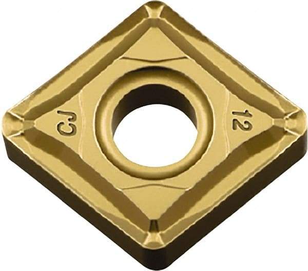 Kyocera - CNMG433 CJ Grade CA515 Carbide Turning Insert - TiCN/Al2O3/TiN Finish, 80° Diamond, 1/2" Inscr Circle, 3/16" Thick, 3/64" Corner Radius - Eagle Tool & Supply