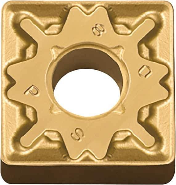 Kyocera - SNMG433 PS Grade CA510 Carbide Turning Insert - TiCN/Al2O3/TiN Finish, 90° Square, 1/2" Inscr Circle, 3/16" Thick, 3/64" Corner Radius - Eagle Tool & Supply